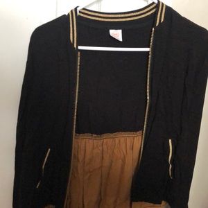 A Girls varsity style zip up